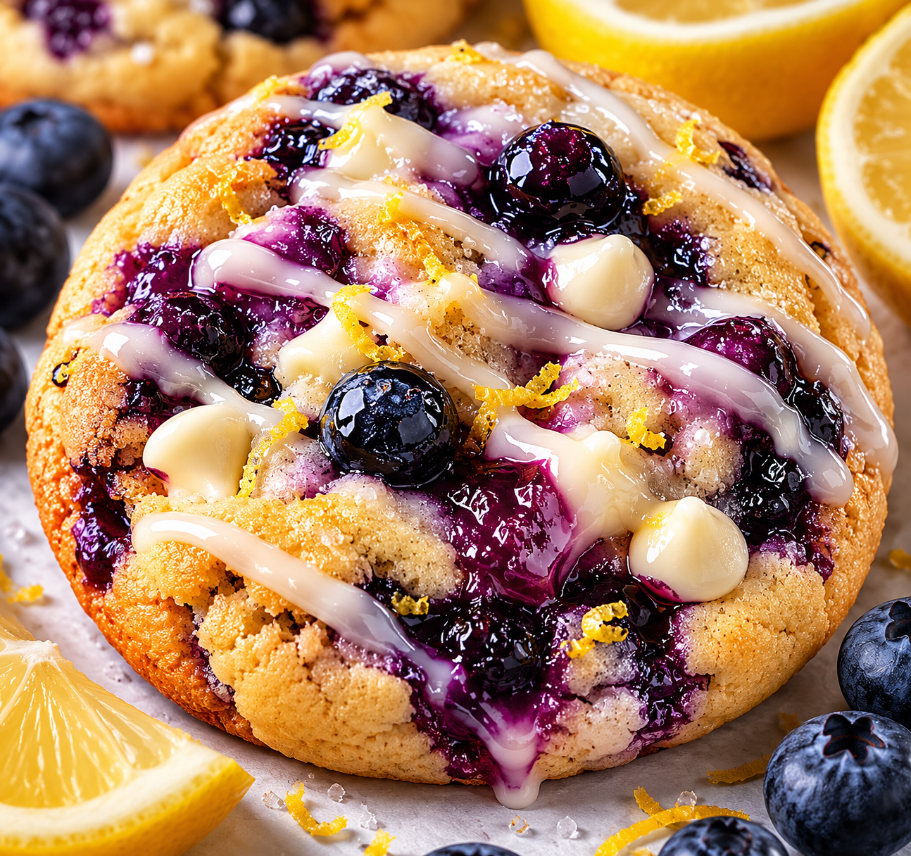 1 Dozen - Gourmet Lemon Blueberry Cookies