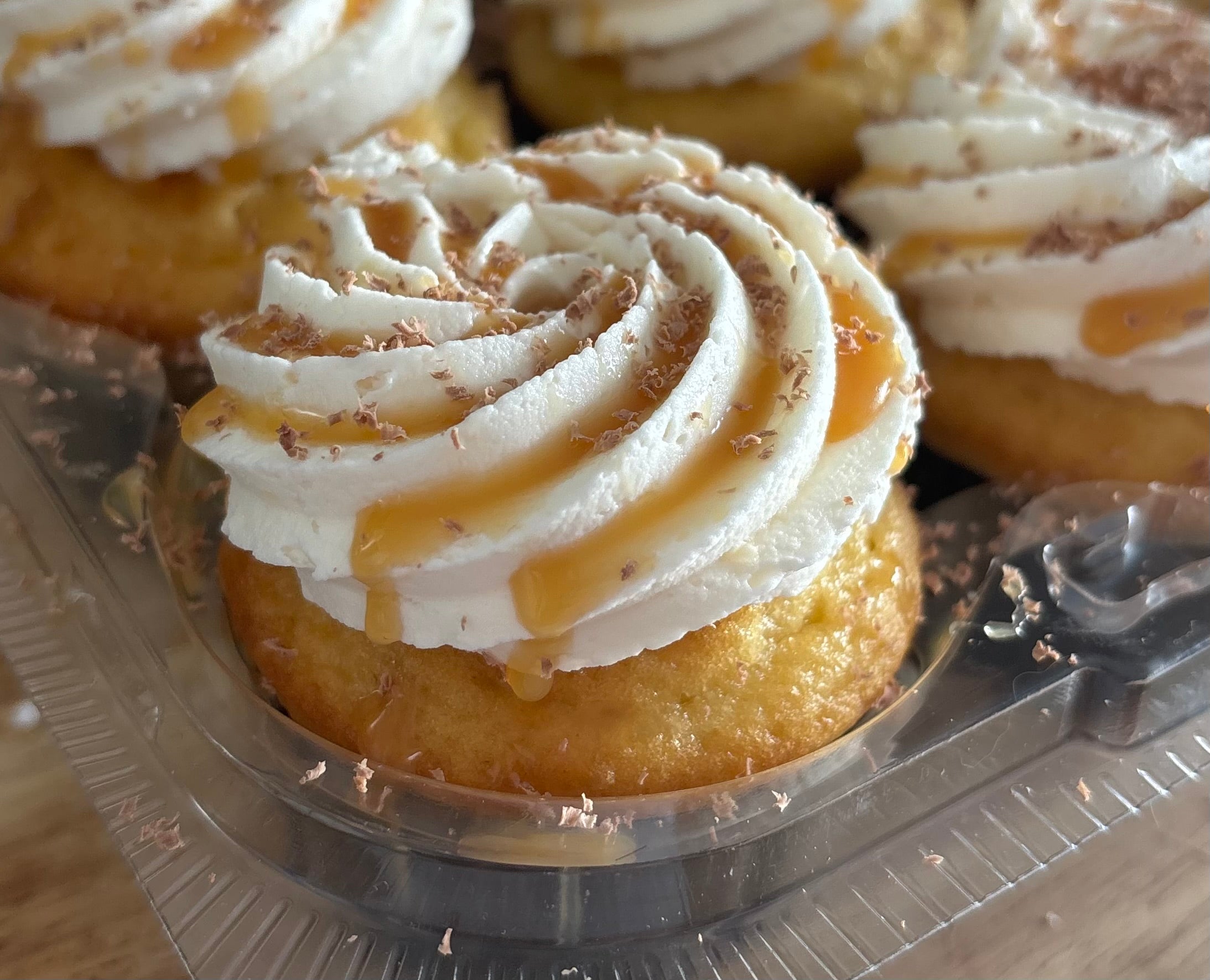 1 Dozen - Gourmet Caramel Swirl Cupcakes
